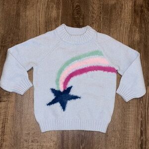 Tucker + Tate Blue and Pink Fuzzy Sweater